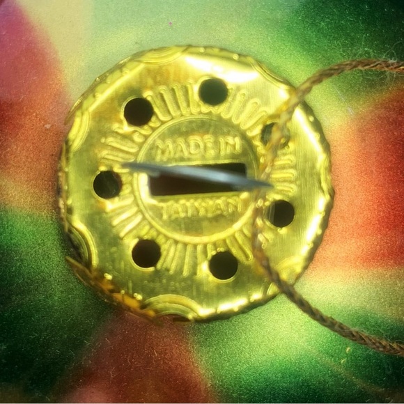 Multicolor Vintage Aurora Borealis Finish Glass Christmas Ornaments Set of 4 - Picture 3 of 3